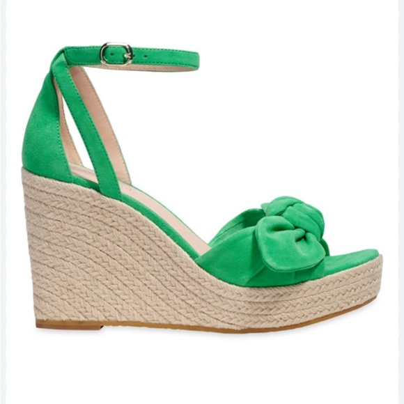kate spade Shoes - KATE SPADE Tianna Suede Bow Wedge Espadrille Sandal‎